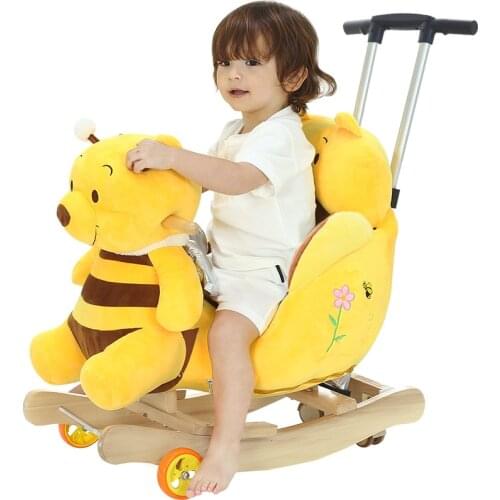 Baby Rocking Hose Swing Chair Cradle Baby Bouncer Kids Ride on Toys Early Education Push Trolley Birthday Gifts