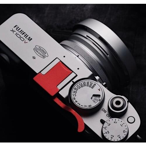 Design For Fuji X100V Fujifilm X-100V Thumb Rest Finger Thumb Grip Hot Shoe Cover Camera Thumb up
