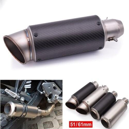 High Quality Motorcycle Exhaust Pipe Carbon Fiber With DB Kille Modifi For Honda CBR600F CBR250R CBR650R CBR650F CBR125R CBR300R