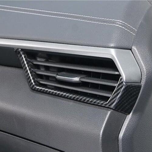 For Nissan Altima Teana 2019 2020 Carbon Fiber Front Side Car Interior Air Conditioning Vent Cover Trim Inner Accessories