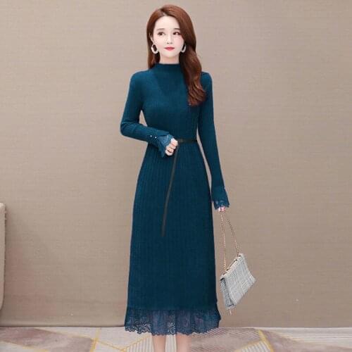 Модные вязаные платья Lihahafang China At AliExpress