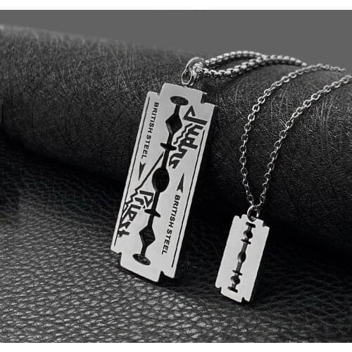 Fashion Blade Necklace Men Pendants Trendy Men and Women Necklaces Wild Jewelry Hot Sale