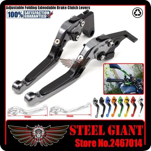 Motorcycle CNC Aluminum Folding Motorbike Brake Clutch Levers Set fits For HONDA Black Spirit 2014-2015 Handlebar