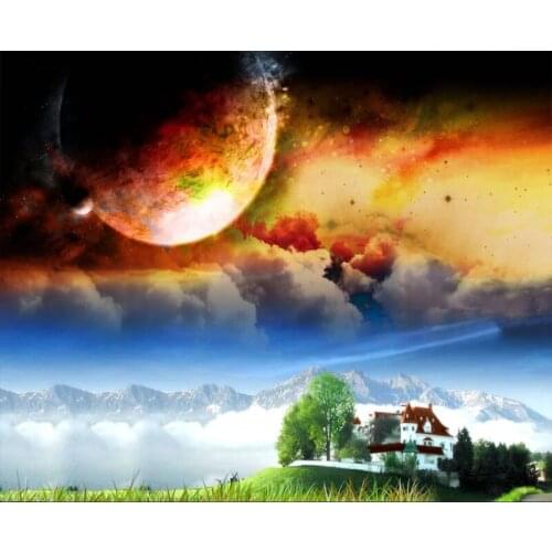 For Beginner Painting By Numbers Landscape Series DIY Oil Coloring By Numbers Painting Art Pictures Home Decor Scenery Paint