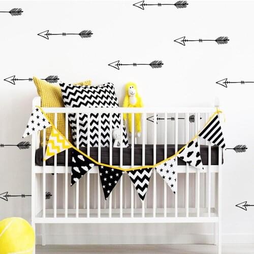 Delicate Arrows Wall Sticker Pvc Wall Art Stickers Modern Fashion Wallsticker Nursery Kids Room Wall Decor Wall Decoration