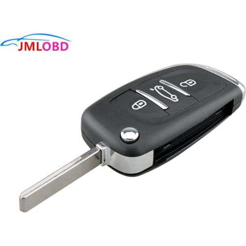 2020 New Car Key Case For Citroen C2 C3 C4 C5 C6 C8 VA2 Modified Flip Key Shell Remote Key Case 3 Button Car Symbol CE0536