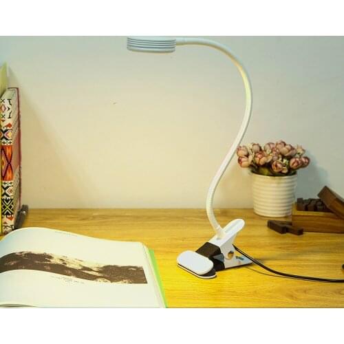 New Clip Desk Lamp Clip Office Led Desk Lamp Flexible Led Table Lamp Reading Led Light 3-Level Brightness&Color