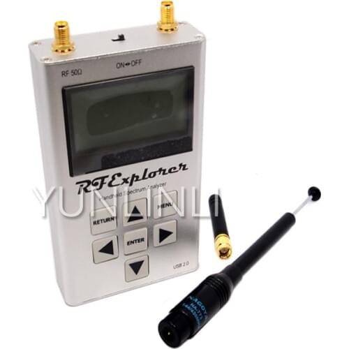 Portable Spectrum Analyzer 15-2700 MHz 112KHz - 600MHz Handheld Digital Spectrum Analyzer With LCD Display 113*70*25mm G3