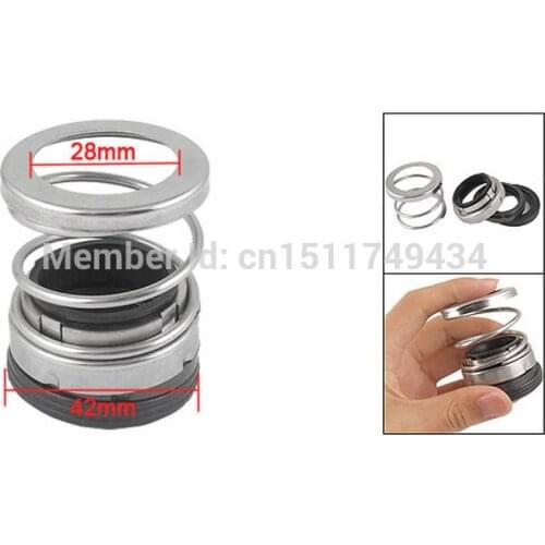 Rubber Bellow Single Spring 28mm Internal Dia Mechanical Shaft Seal 2pcs
