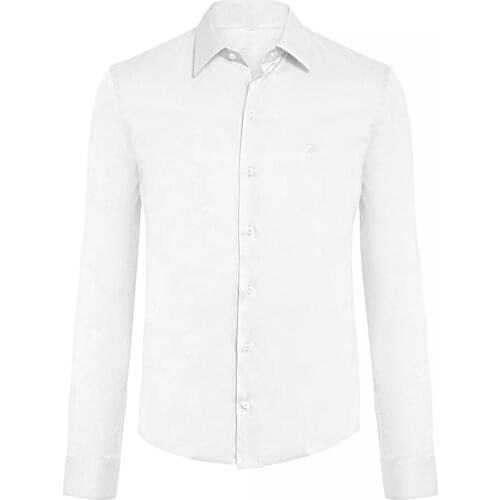 2021 Autumn New Arrival Men Dress Business Shirt Solid slim fit Shirt Cotton Casual Long Shirt Cotton Casual Long shirts camisa