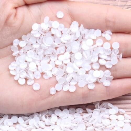 Luminous Rhinestones ss6-ss30 Glitter Glass Gem 3D Charm Flatback Strass Fluorescence White Color Nail Art Decorations