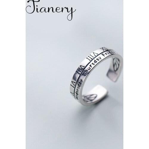 Bohemian Vintage Big Letter Rings For Women Lady Men Antique Knuckle Rings Boho Jewelry Anillos 2021