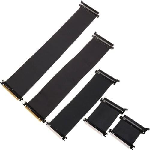 High Speed PC Graphics Cards PCI Express 3.0 16x Flexible Connector Cable Riser Card Extension Port Adapter for GPU with antijam