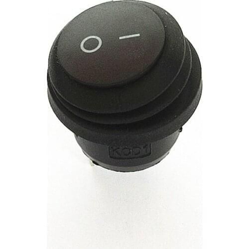1PC 22MM Latching Rocker Switch Power circular Switch ON-OFF 2 Pins With Light 6A 250V AC KCD1