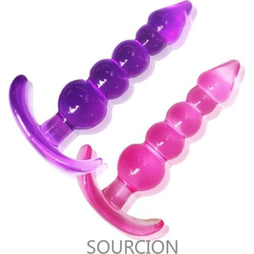 10 beads Soft Rubber Anal Plug Beads Long Orgasm Vagina Clit Pull Ring Ball Butt Toys Adults Women Stimulator Sex Accessories