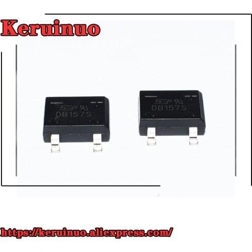 100pcs Original SMD DB157S 1.5A 1000V Bridge Rectifier Single-Phase Glass Passivation Rectifier Bridge