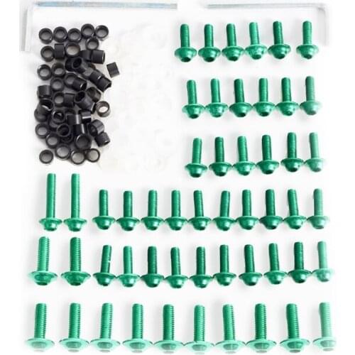 158pcs Motorcycle Fairing Bolts Kit Fastener Clips Screw Durable Stylish 28GC