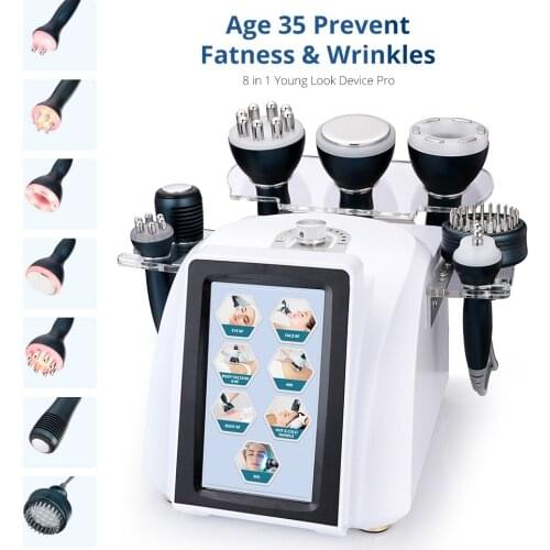 2021 7 in1 Brand New Cavitation RF Vacuum Radio Frequency Body Slimming Face Beauty Machine