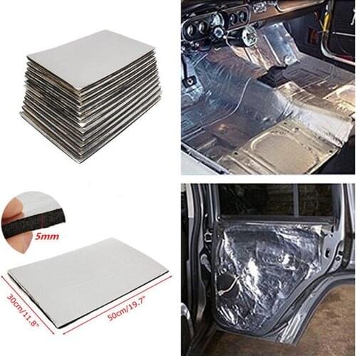 Car Sound Insulation Cotton Silencer Pad, Fireproof and Heat-resistant Pad, Hood Sound Insulation Pad, Aluminum Foil Pad