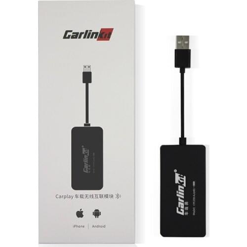 Wireless Smart Link Apple CarPlay Dongle for Android Navigation Player Mini USB Carplay Stick with Android Auto Black