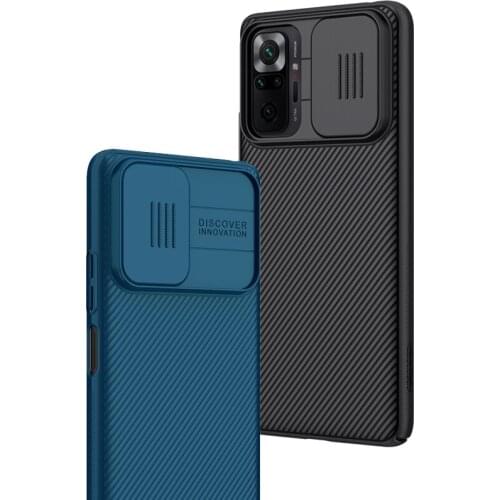 Nillkin for Xiaomi Redmi Note 10 Pro/10 Pro Max case with camera protection Pro Slide Cover Protect Camera Lens Back Case