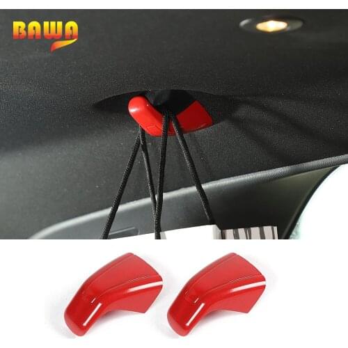 BAWA Interior Mouldings Car Stickers Rear Roof Hook Cover Decoration Accessories for Dodge Challenger 2015