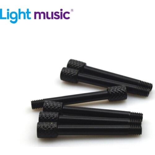 Flanger 60Pcs Brass Electric Guitar Tremolo Bridge Saddle Clamp Lock String Screw/String Through Screw/Not Need Insert Block