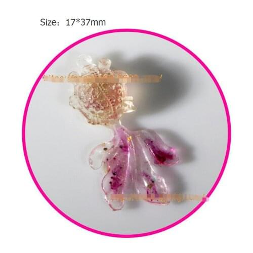 Fish necklace drop mold transparent Epoxy Resin Jewelry Pendant Making resin molds for jewelry