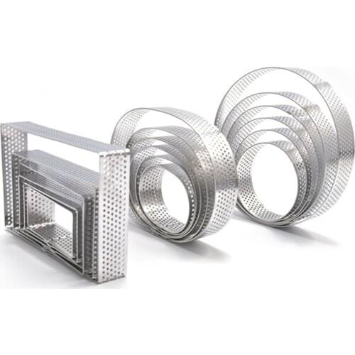 Stainless Steel Cake Mold, Dessert Mousse Moulds Cheese Tower Rings, Kitchen Hotel Dish Shaping Molds Kitchen Tools Cookware