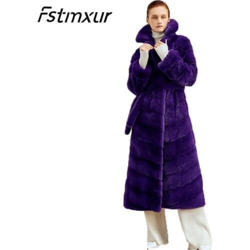 Fstmxur White Fur Coats