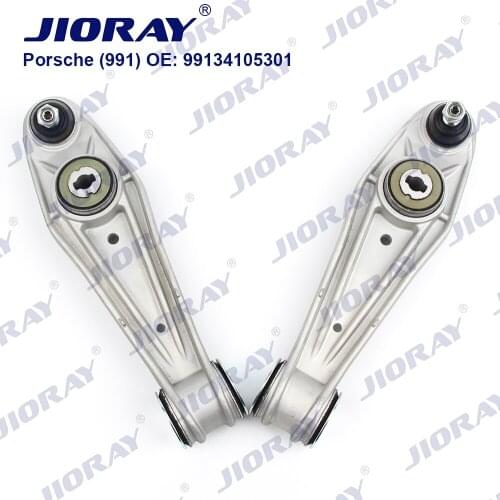 JIORAY Pair Front Lower Left Right Suspension Control Arm For Porsche 991 997 911 Convertible Targa BOXSTER CAYMAN 9913410530