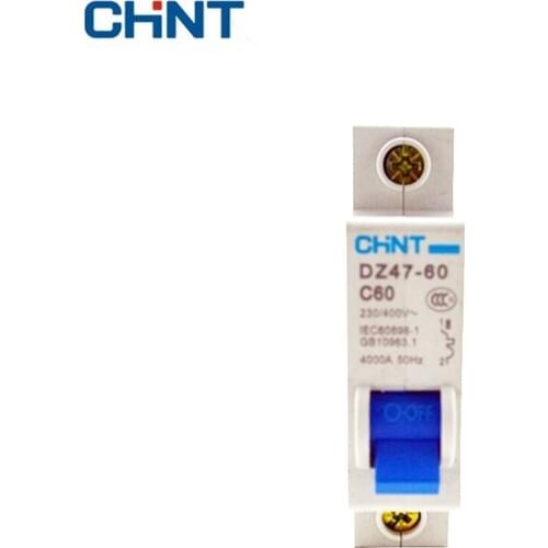 CHINT Miniature Circuit Breakers For Household Protection Breaker Switch DZ47-60 C60 1P Air Switches