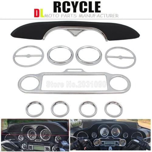 1set Motorcycle Inner Fairing Speakers Cover White L&R Fits For Harley Touring Electra Street Glide FLHT FLHX FLHR 96-2013