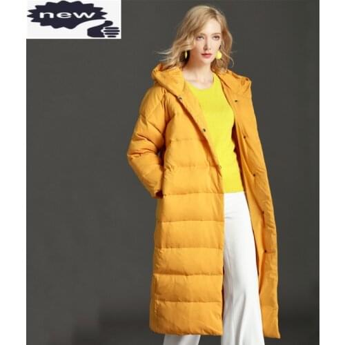 Winter Women Ultra Thin Jacket Brand Hooded Casual Long Down Coat Female New Plus Size 5XL Outerwear Doudoune Femme Hiver