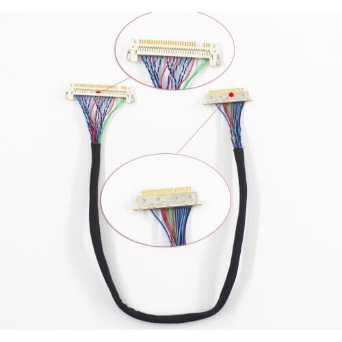 LVDS LCD Panel cable support DN2800MT Mini-ITX motherboard with 30 pin fix connector 6/8 bit lcd screen
