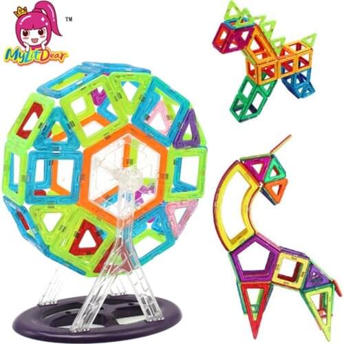 MylitDear 40Pcs Mini Magnetic Construction Models Building Blocks Toy 3D Magnetic Designer Learning Educational Bricks Kids Toys