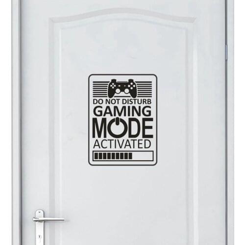 Game Mode Do Not Disturb Wall Sticker Window Bedroom Door Mobile Creative Wall Sticker Decorative Self-adhesive Decoration
