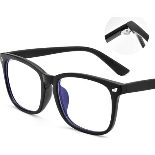 Anti blue light goggles glasses square computer glasses plain glasses full frame glasses for men and women radiation protection