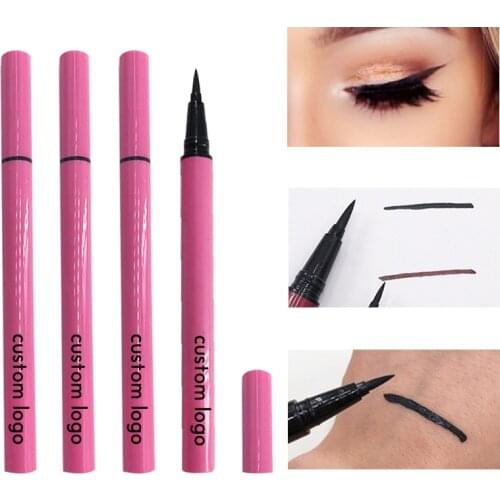 Eyeliner Pen Custom Private Logo Self-adhesive Liquid Eyeliner New Styles Clear Lash Glue Pen Eyelashes waterproof eye eyeliner