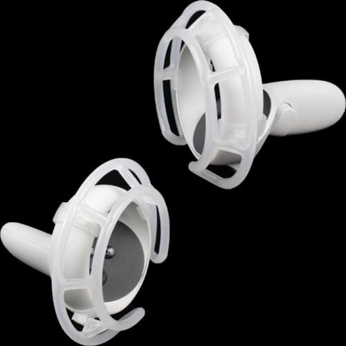 Non-slip Ring Bumper for Oculus Quest 2 VR Touch Controller Protective Anti Shock Frame Guard Clip for Oculus Quest2 Accessories