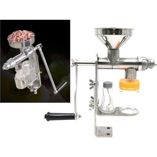 Manual Oil Press Machine Oil Extractor Hand Press Oil Expeller for , Walnut Seeds, Seeds, Peanut Seeds