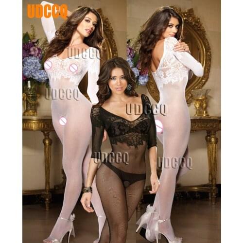 Sexy Lingerie Sheer Babydoll baby doll dress Underwear Chemises Catsuit product Teddies erotic Stripper open crotch Bod 8845