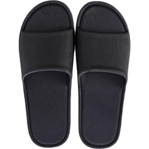 2021 Summer Home Men Slippers Simple Black White Lovers Shoes Non-slip Bathroom Slides Flip Flops Indoor Women Platform Slippers