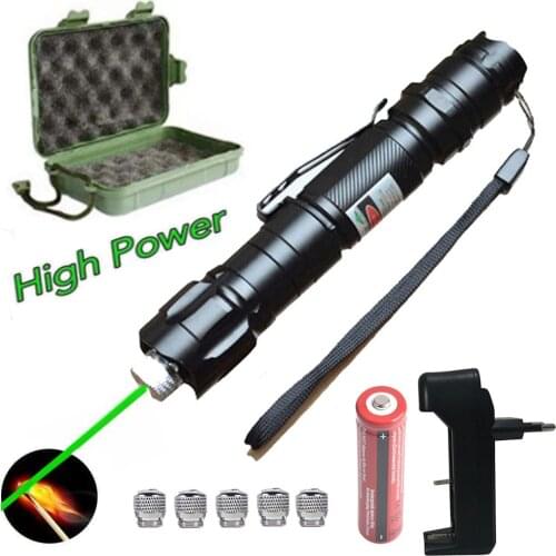 High Power green Laser Pointer 5MW Red Dot Lazer Light Pen Powerful Laser Pen Adjustable Focus 500 to 5000 meters Lazer 009