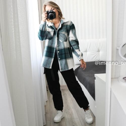 Bella Philosophy Plaid Jacket Coat 2021 New Spring Vintage Stylish Pockets Oversized Jacket Coat Casual Warm Chic Tops Outwears
