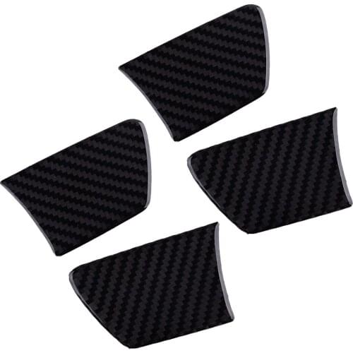 1 Set Car Carbon Fiber Black Interior Door Handle Bowl Stickers Trims Fit for Toyota Tacoma 2015 2016 2017 2018 2019 2020