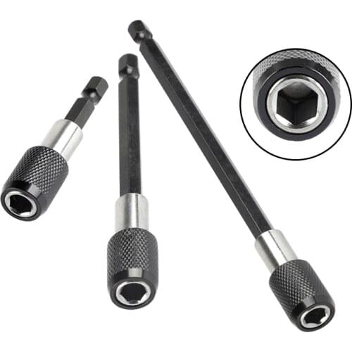 1PCs 1/4 Hex Shank Quick Release Electric Drill Magnetic Screwdriver Bit Holder 60mm 100mm 150mm Quick Change Shank Tool
