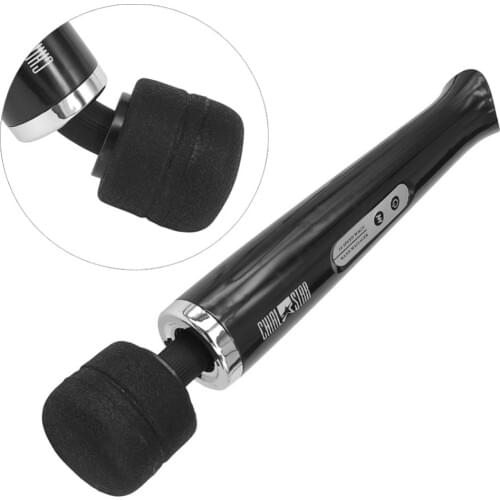 10 Speed Magic Wand Massager Silicone Head Powerful Vibrator G-spot AV Stick Full Body Massaging for Legs Arms Vertebra Shoulder