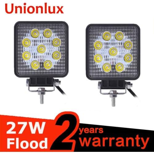 2pcs 4 Inch 27W LED Work Light 12V IP67 Spot Beam 4x4 Offroad Truck LED Driving Light car Light