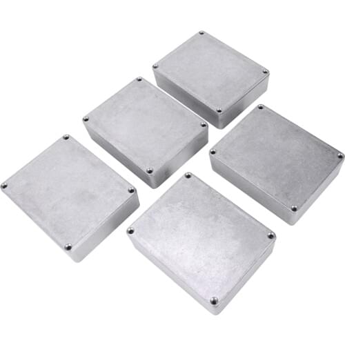5 Pcs Guitar Effects Pedal Aluminum Stomp Box Enclosure for DIY Guitar Pedal Kit 1590BB